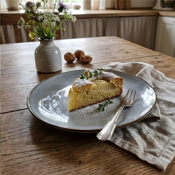 Plato de Postre Ceramica Ø22cm Glaze Celeste x12 Selecta Plato de Postre Ceramica Ø22cm Glaze Celeste x12 Selecta