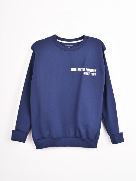 BUZO STRIPE AZUL OSCURO