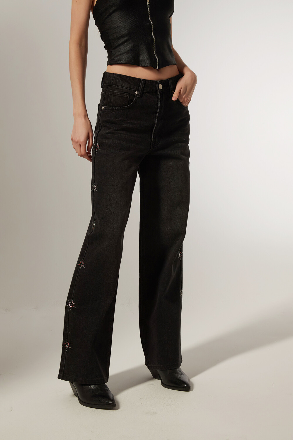 Pantalon Marias Gris Oscuro