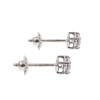 Caravanas de oro blanco 18k con circonias N0131W Caravanas de oro blanco 18k con circonias N0131W