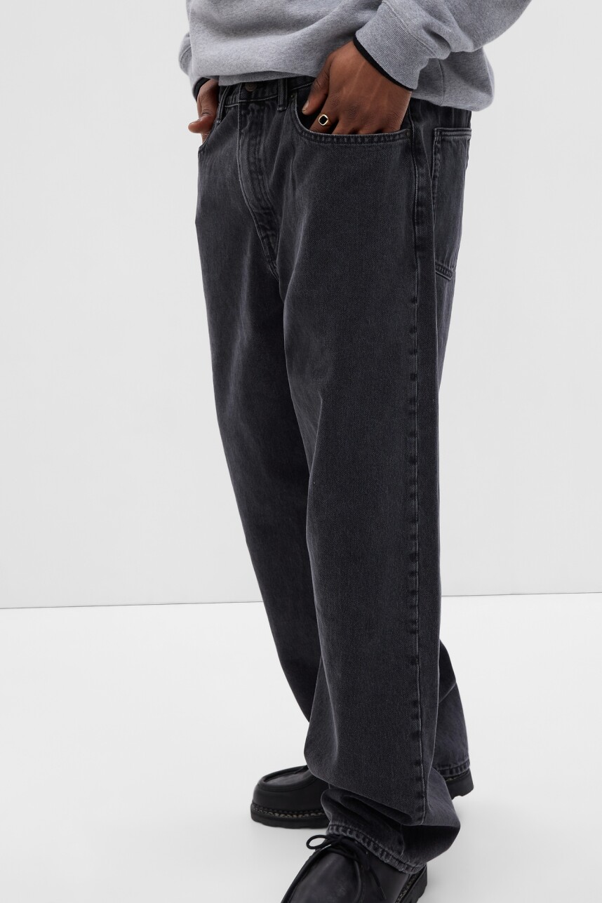 Jean Baggy Hombre Washed Black