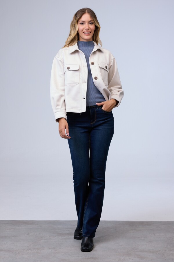 Chaqueta Suede BEIGE CLARO