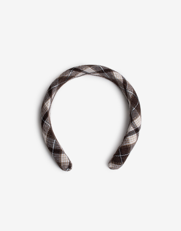 Vinchas Rígidas Estampados Vincha Recta Semipuffy Estampada - Estampado Geometrico