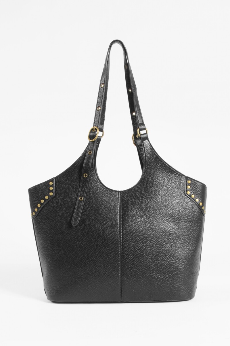 Shopper tachas antique negro