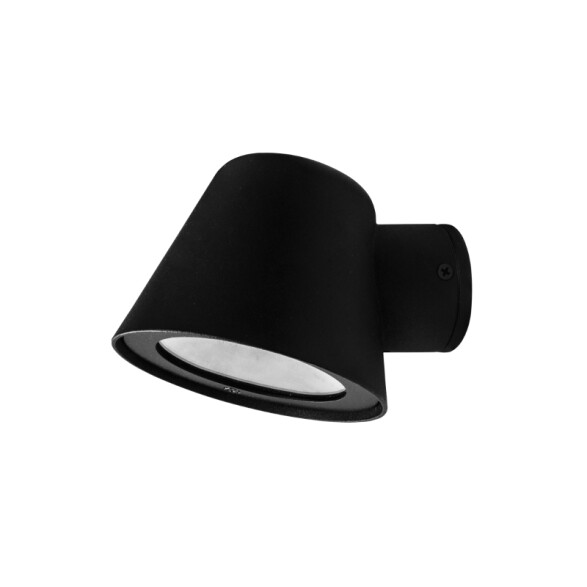 Aplique de pared negro 35W IP54 1XGU10 AO0060