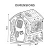 Casita grande Ensueño para niños 95x90x110cm Casita grande Ensueño para niños 95x90x110cm