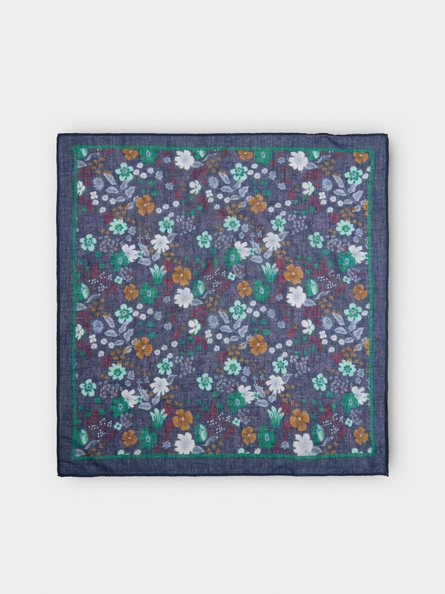 Pañuelo Cuadrado Estampado 100% Algodón multicolor