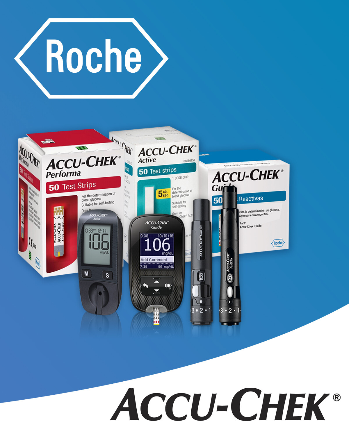 Medidor Glucosa ACCU-CHEK Guide