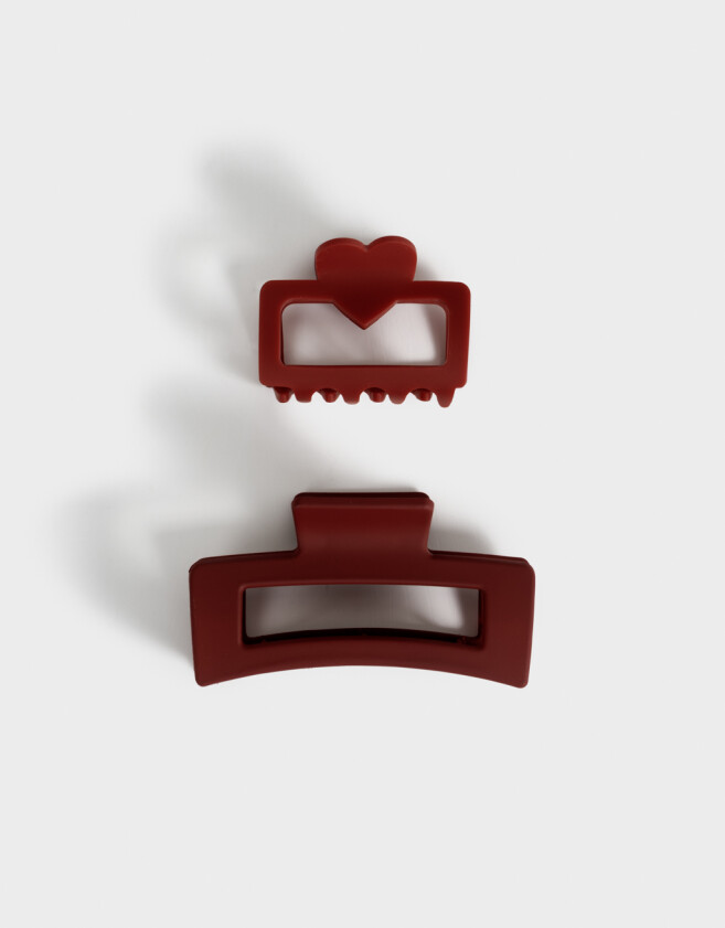 Broches Sets Set por 2 Set De Mix Broches - Rojo Medio