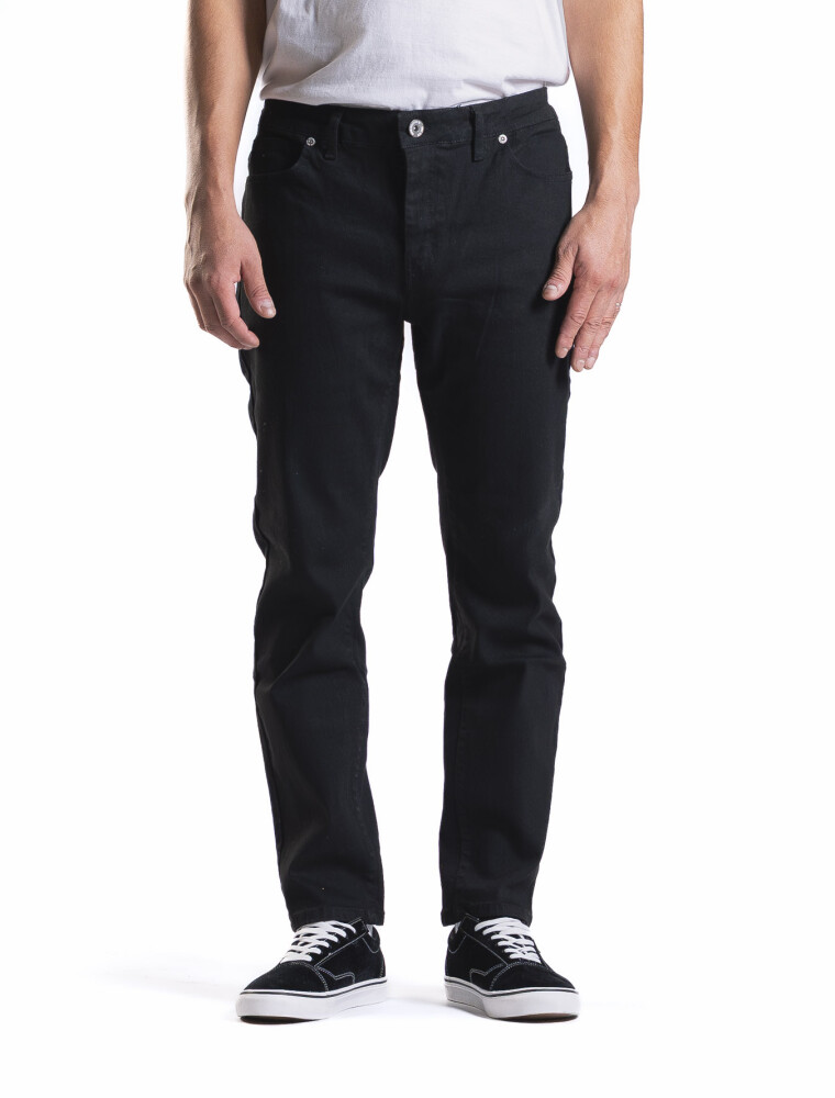 Jean Regular Fit Largo 30 Negro