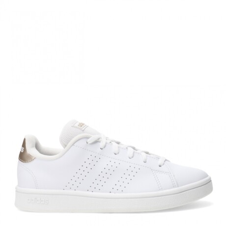 Championes de Mujer Adidas Advantage Base Blanco Metalizado