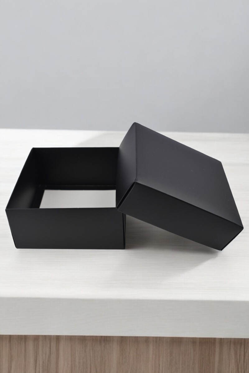 Caja Cuadrada 12x12x6 cm - NEGRO 