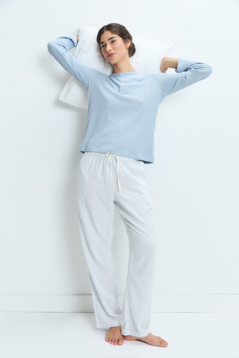 PIJAMA STEEL Celeste