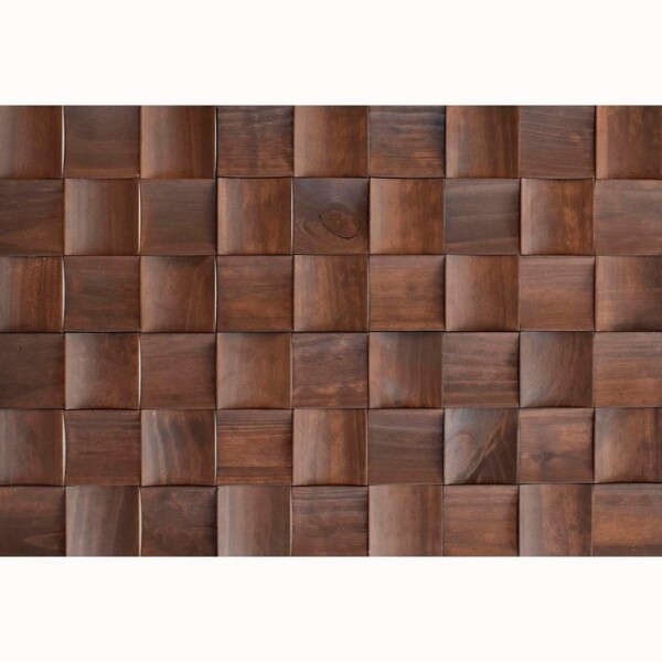 REVESTIMIENTO EN MADERA MOSAICO TELAIO CASTANHO 27x27 CM Revestimiento En Madera Mosaico Telaio Castanho 27x27 Cm