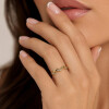 Anillo Olivo de Oro Amarillo 18k con Brillantes Anillo Olivo de Oro Amarillo 18k con Brillantes