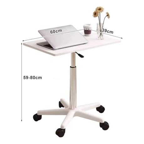 Mesa de apoyo chica con altura y posiciones regulables blanco