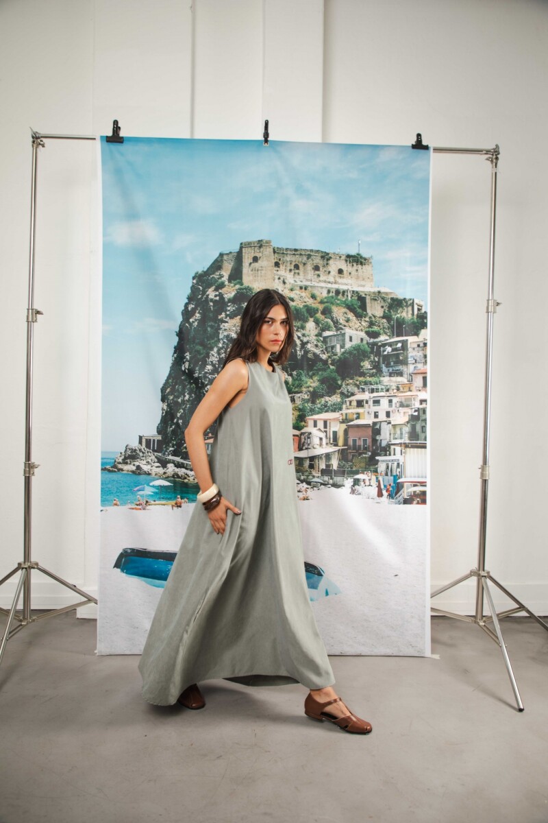 Vestido SOGNO Verde seco