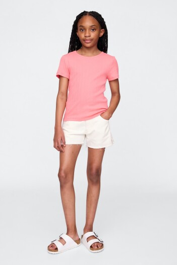 Short Niña Optic White V6