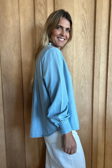 Blusa Sur Denim Celeste