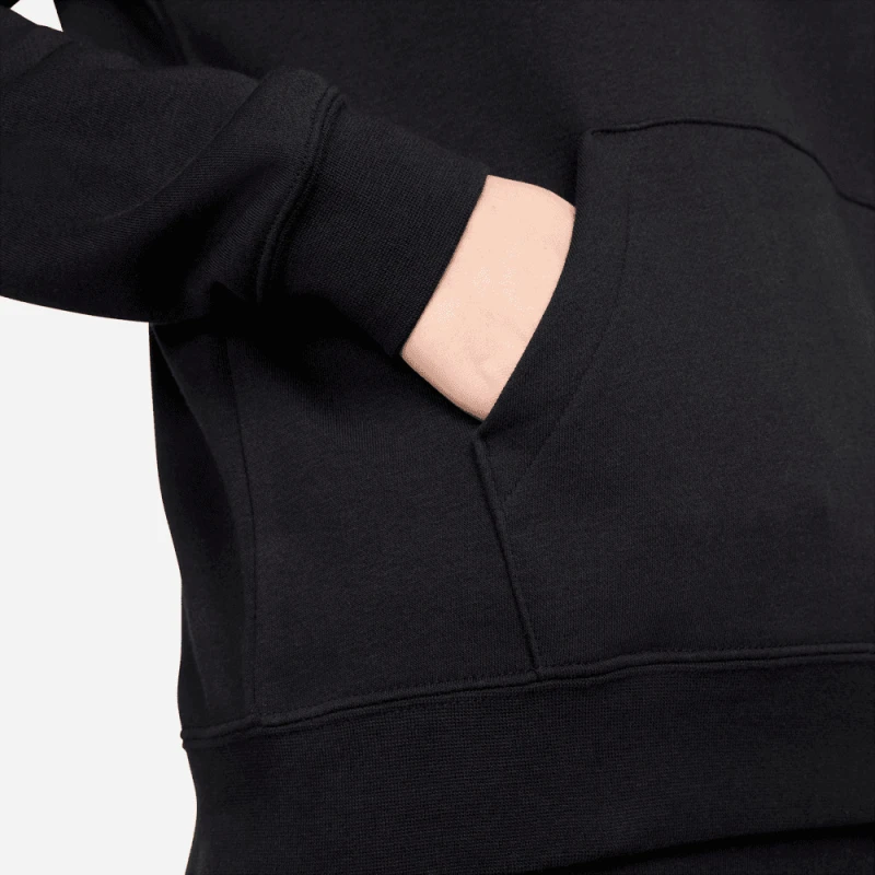Abrigo Nike Sportswear Club Fleece de Mujer Negro