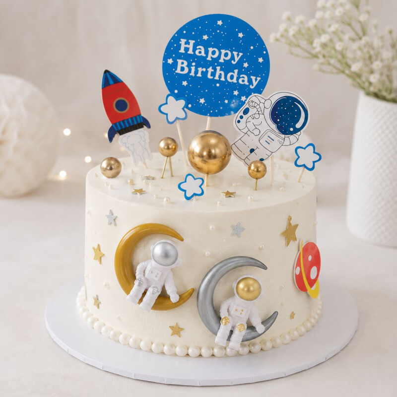 Topping con Astronautas con Accesorios Topping con Astronautas con Accesorios