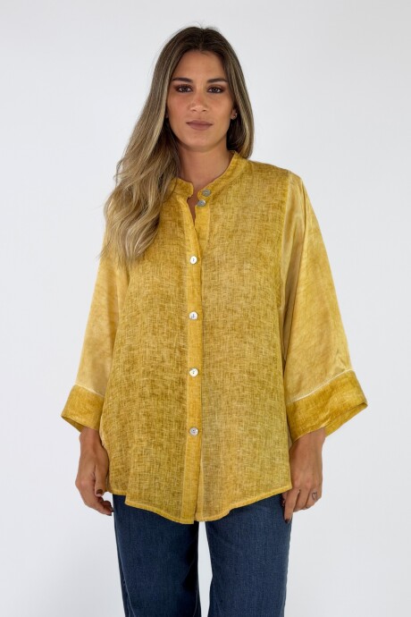 CAMISA SAMOS Mostaza