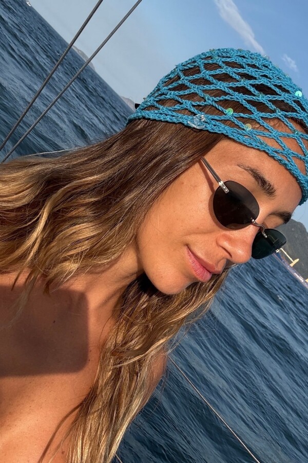 Crochet cap Turquesa