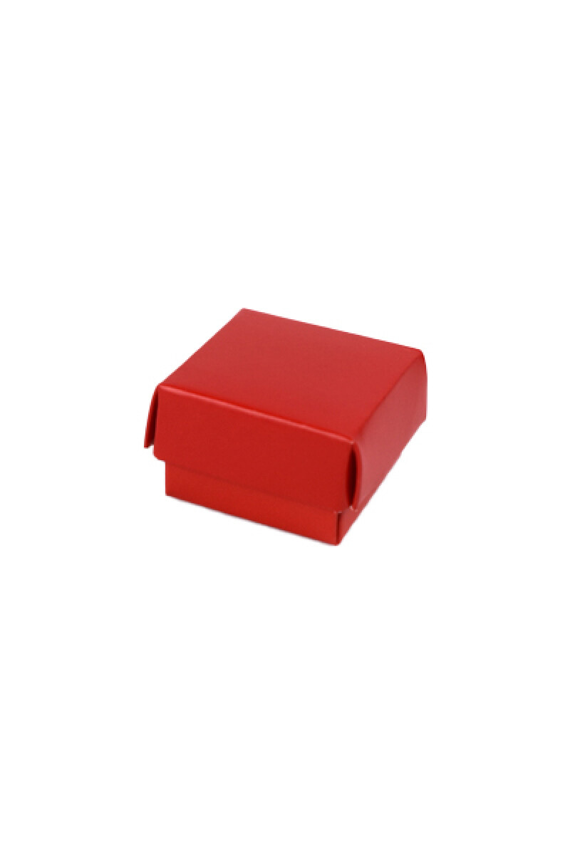 Caja eco 01 - 4x4x2,5 cm. - ROJO 