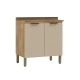 Modulo Bajo Mesada Para Cocina Dos Puertas De 80 Cms.