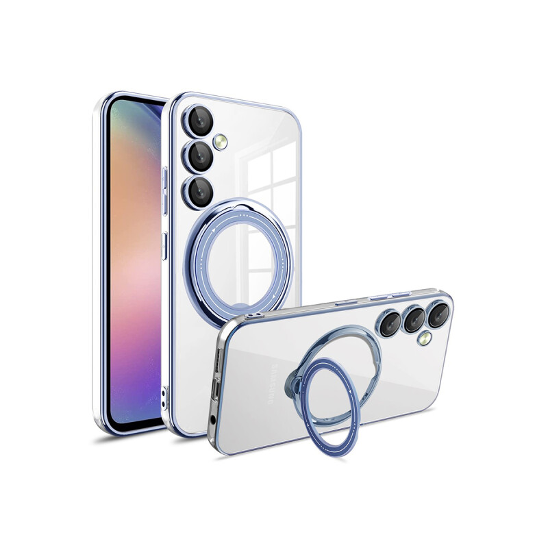 Protector para Samsung Galaxy A16 anillo MagSafe azul Protector Para Samsung Galaxy A16 Anillo Magsafe Azul