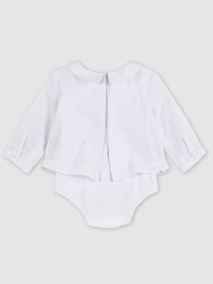 Body Blusa Manga Larga Blanco