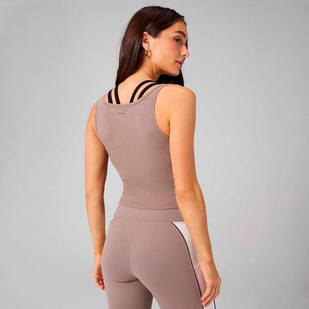 Bividi Modal Rib Cropped Bividi Mujer Desert Shadows
