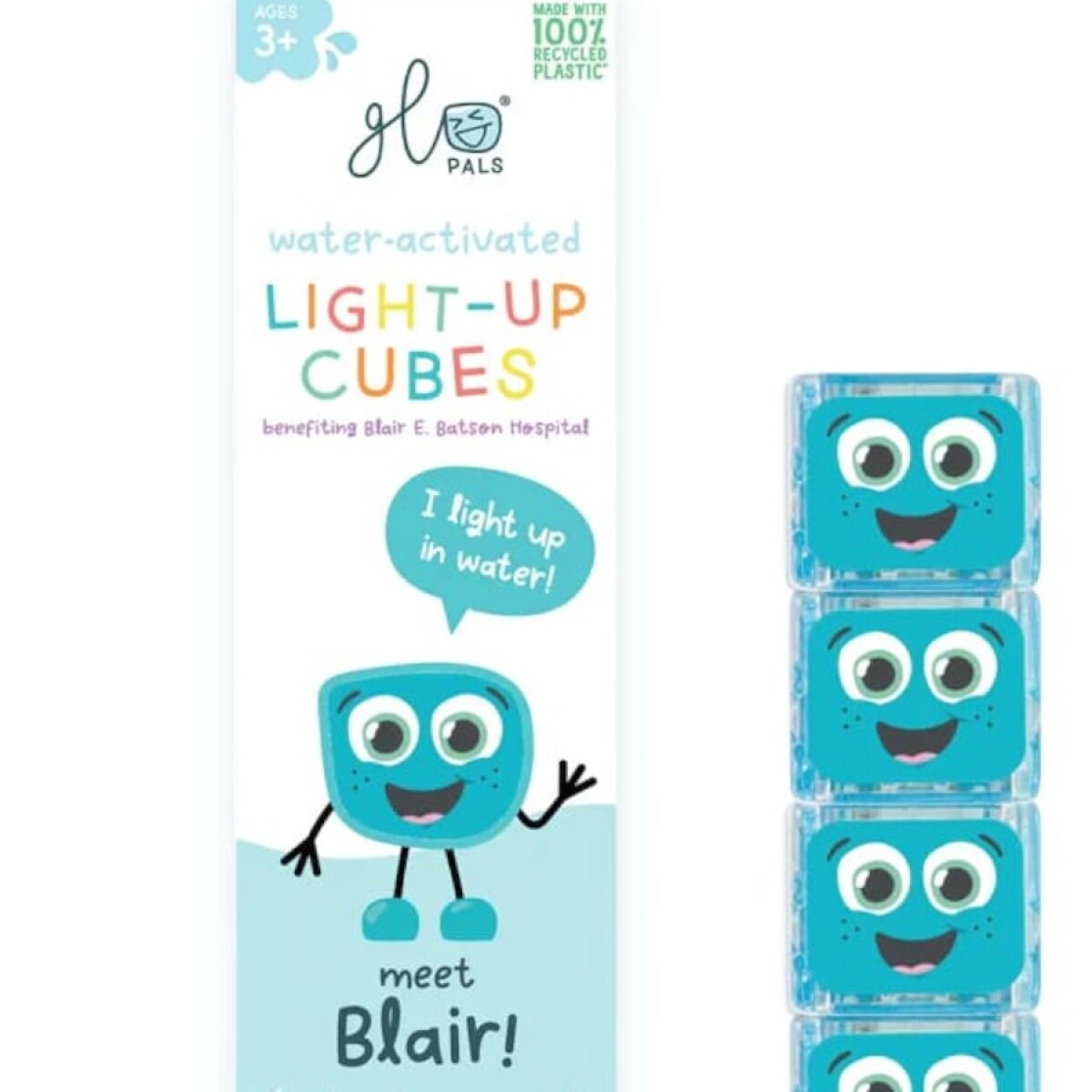 Cubos Glo Pals activados por agua x4 - Cookie 