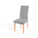 Funda Para Silla Comedor Cubre Asiento Elastizada Y Lavable Gris