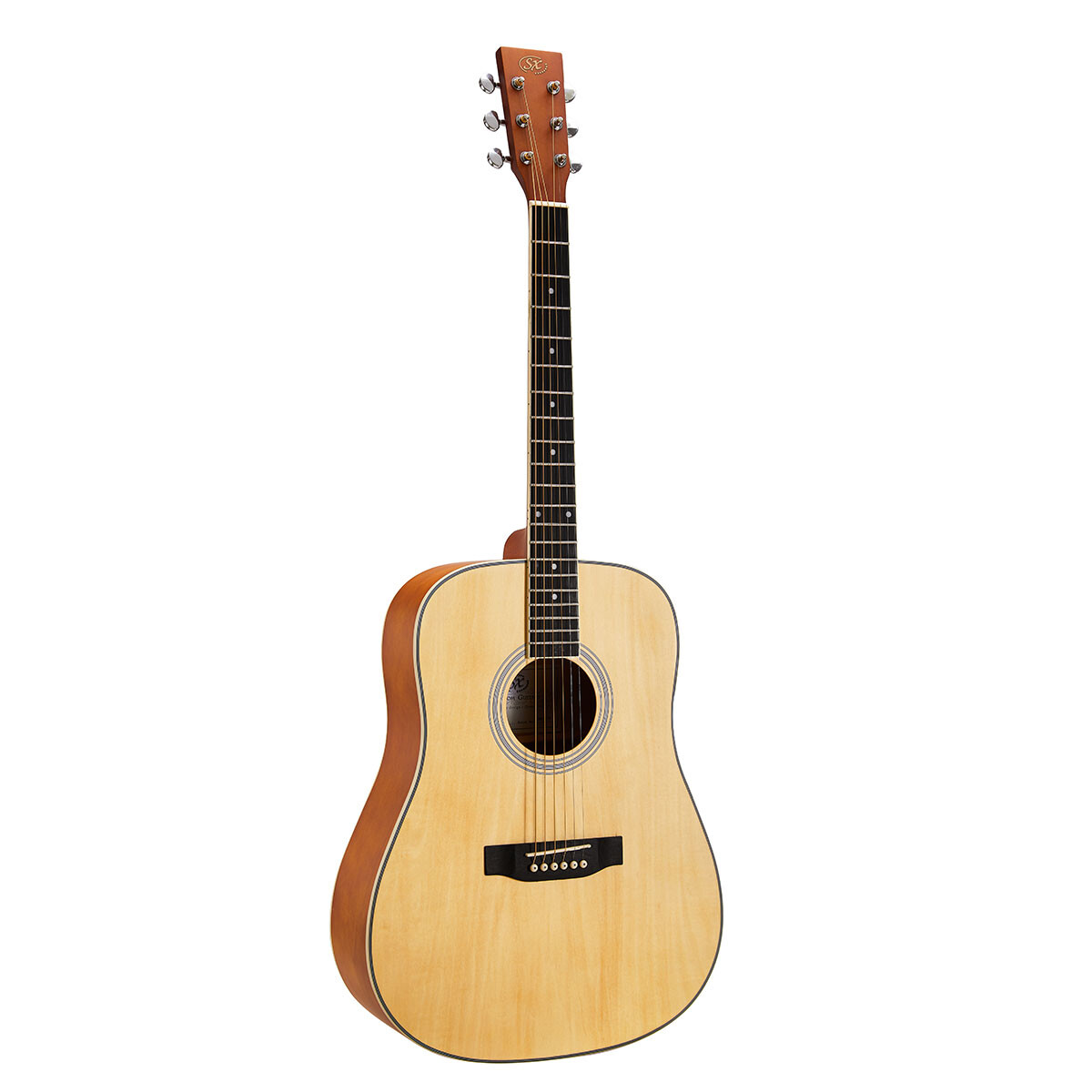 GUITARRA ACÚSTICA SX SD104K NATURAL C/ FUNDA 