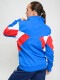 Buzo MEDIO CIERRE LUX MOTION Nacional Mujer Azul Royal, Blanco, Rojo