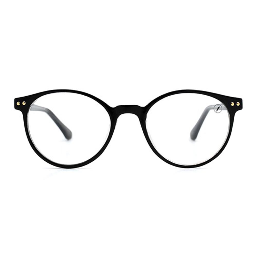 Lentes de vista Colecao P1 2026 Redondo Negro/Negro
