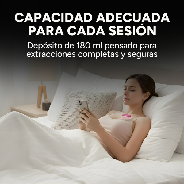 Extractor Maternal Inalambrico 4 Modos 12 Niveles Recargable Color Rosado