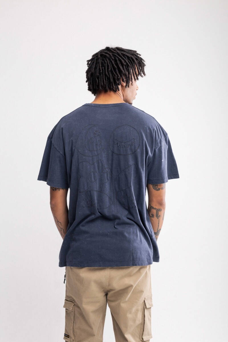 Remera oversize Castilla Gris oscuro
