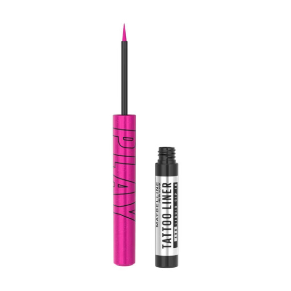 Delineador Líquido Tattoo Liner Play Punch Rosa - Maybelline Delineador Líquido Tattoo Liner Play Punch Rosa - Maybelline