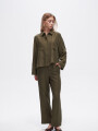 Camisa Reanua Verde Oliva Oscuro