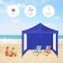 Gazebo Plegable con Paredes y Ventanas 3x3 Para Playa o Jardín Autoarmable Color Azul Gazebo Plegable 3x3 M Autoarmable Ventanas Jardin Toldo Uv Color Azul