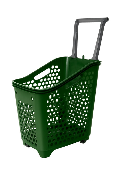 Canasto De Mano Con Ruedas Verde Canasto De Mano Con Ruedas Verde
