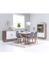 Silla de comedor JONSTRUP tela gris Silla de comedor JONSTRUP tela gris