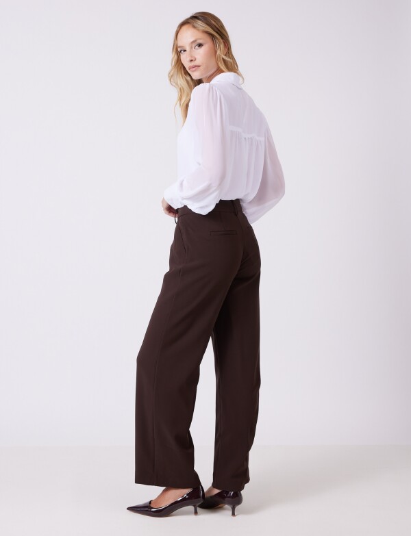 Pantalon Wide Leg MARRON