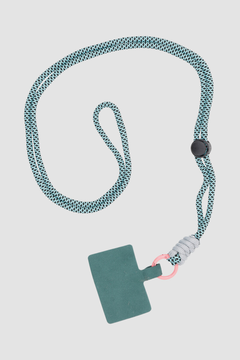 Correa para celular multi Verde petroleo
