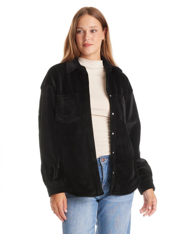 Sobrecamisa Corduroy Soft NEGRO