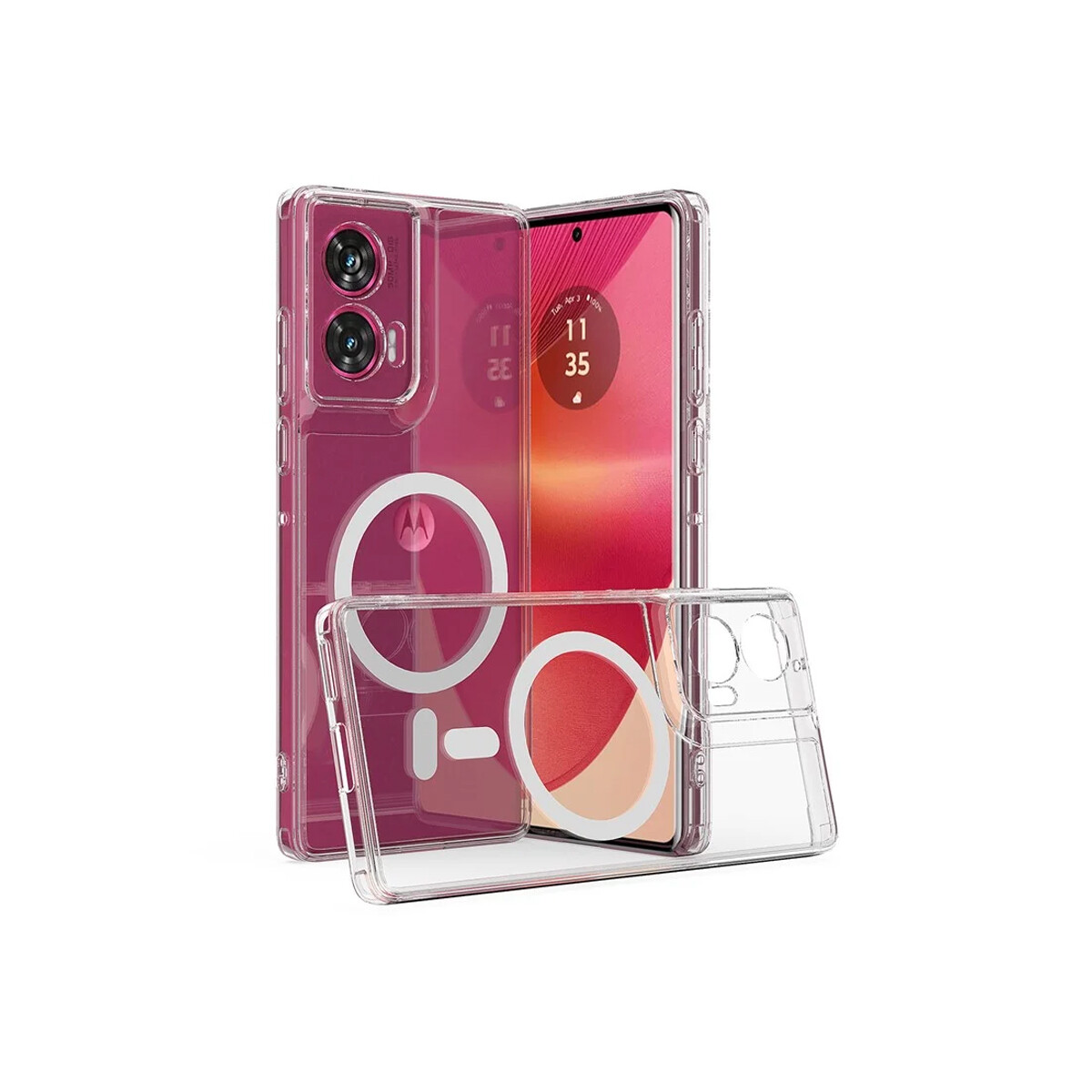 Protector para Motorola Edge 50 Fusion 5G MagSafe transparente 