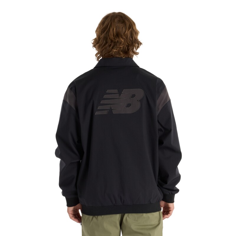 Campera New Balance de Hombre - Athletics Varsit - MO51507BK BLACK