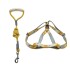 Arnes Correa Pretal Perro Mascota Ajustable Grande Variante Color Amarillo